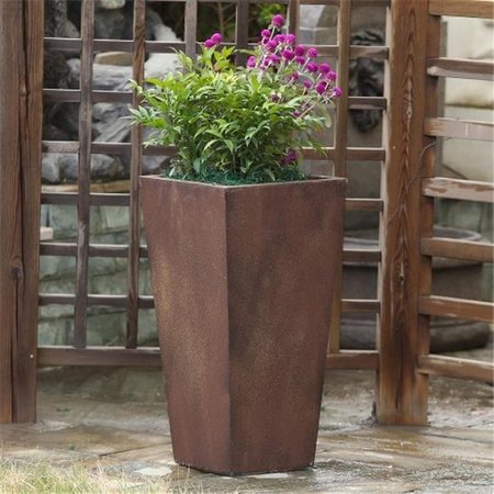 GRILLTOWN Tall Angled Planter; Classic Bronze GR805578